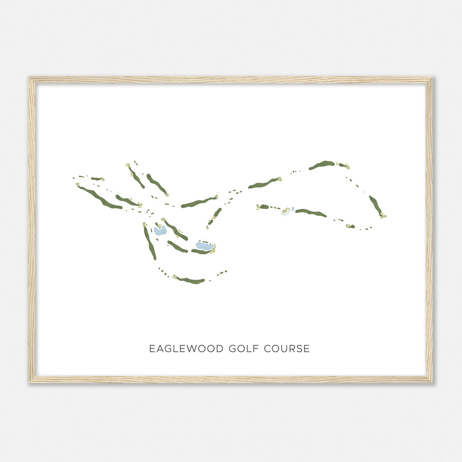 Print of Eaglewood Golf Course Modern Map