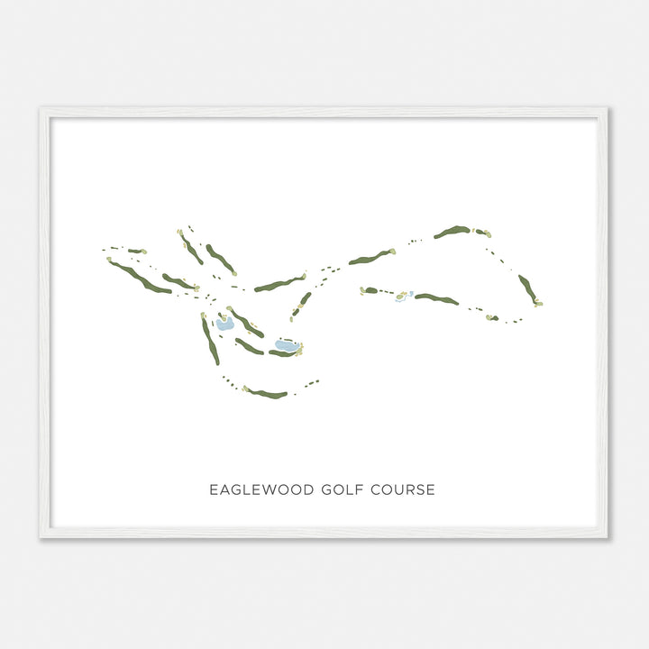 Print of Eaglewood Golf Course Modern Map