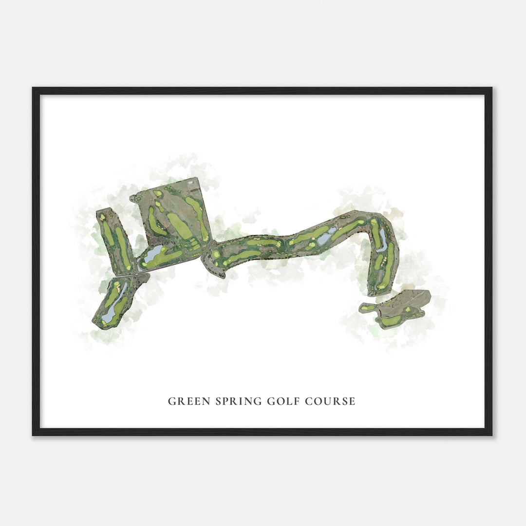 Print of Green Spring Golf Course Classic Map