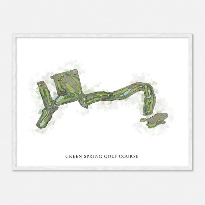 Print of Green Spring Golf Course Classic Map