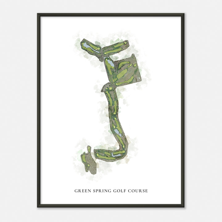 Print of Green Spring Golf Course Classic Map