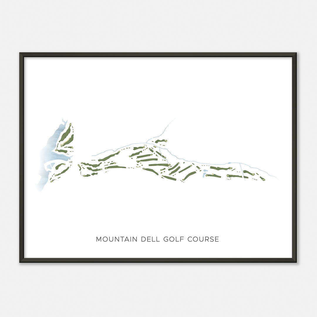 Print of Mountain Dell Golf Course Modern Map