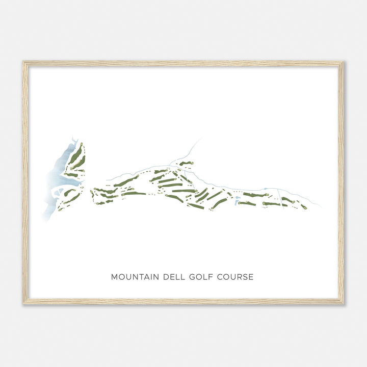 Print of Mountain Dell Golf Course Modern Map