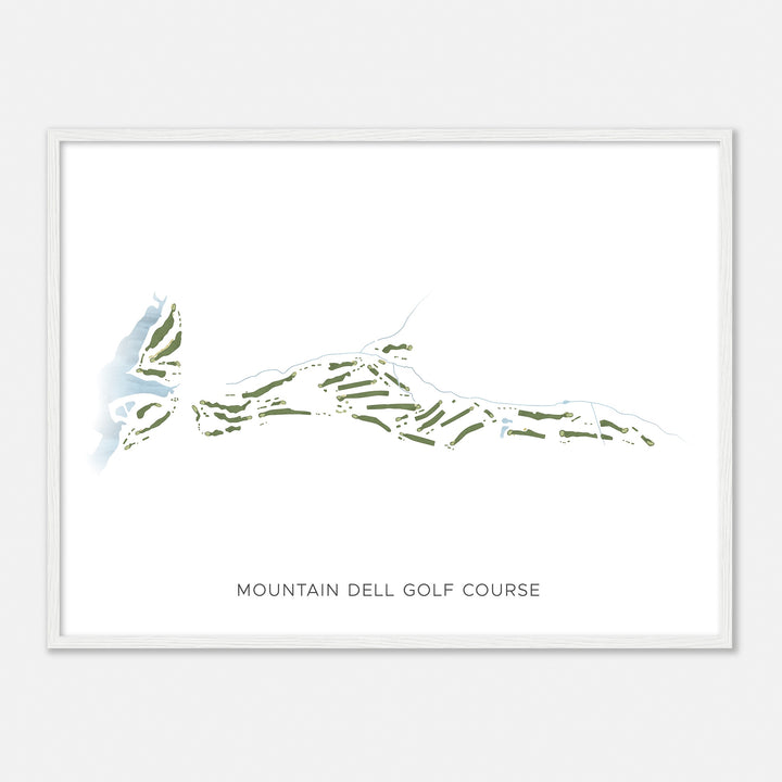 Print of Mountain Dell Golf Course Modern Map