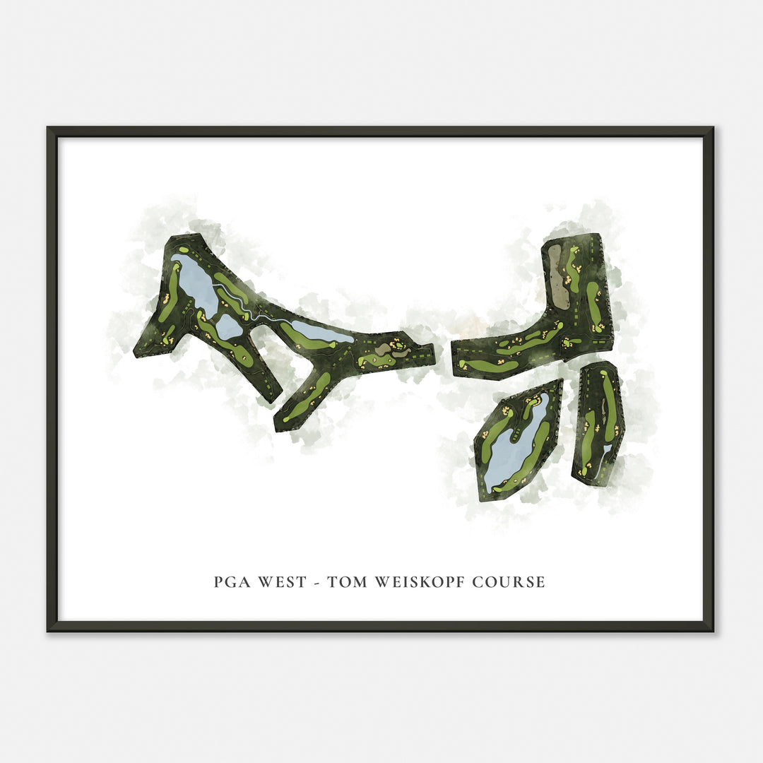 Print of Pga West - Tom Weiskopf Course Classic Map