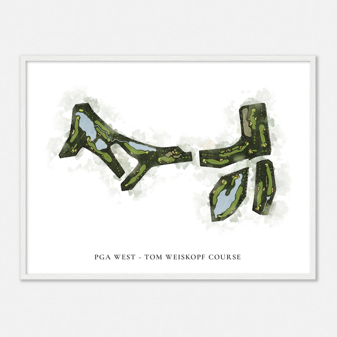 Print of Pga West - Tom Weiskopf Course Classic Map