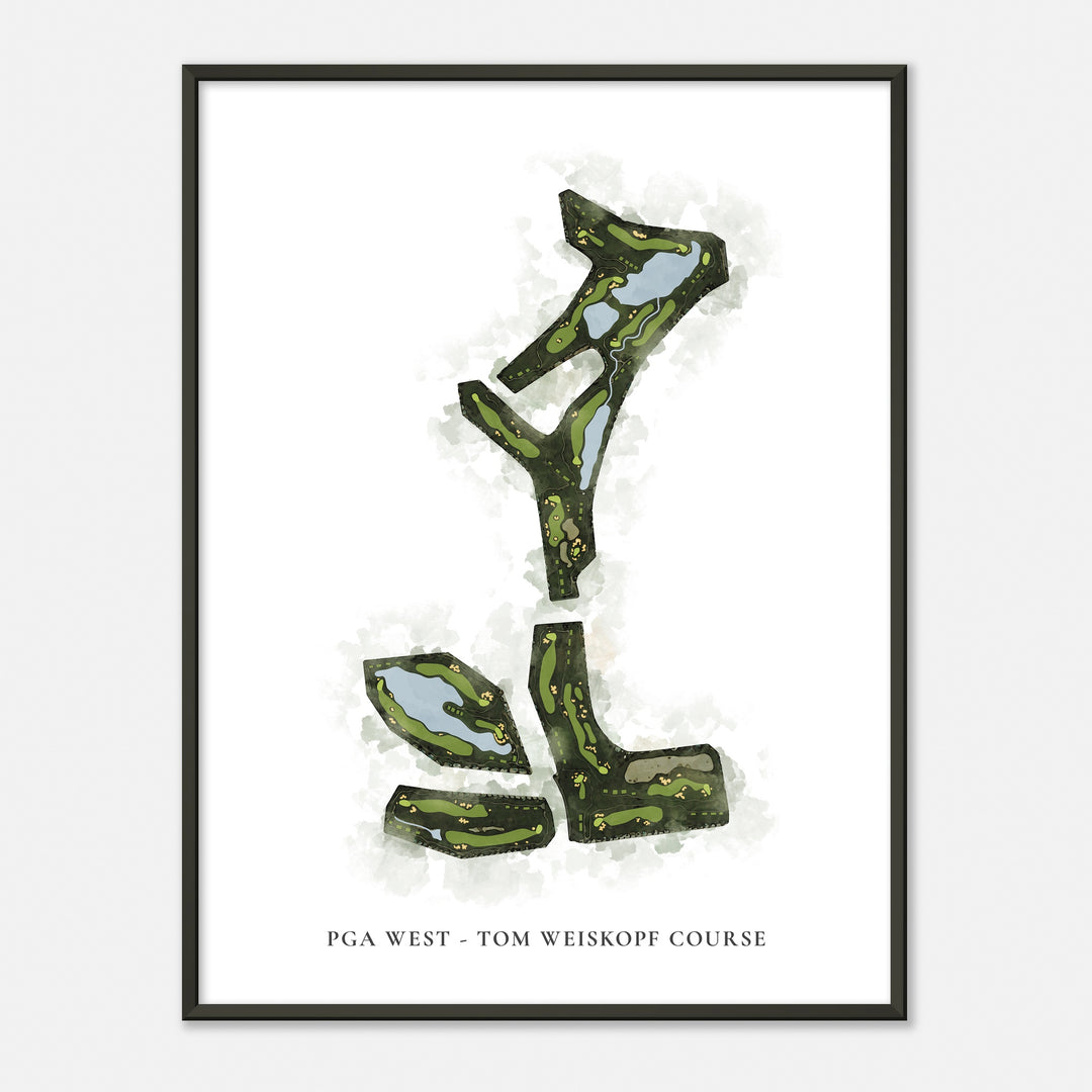 Print of Pga West - Tom Weiskopf Course Classic Map