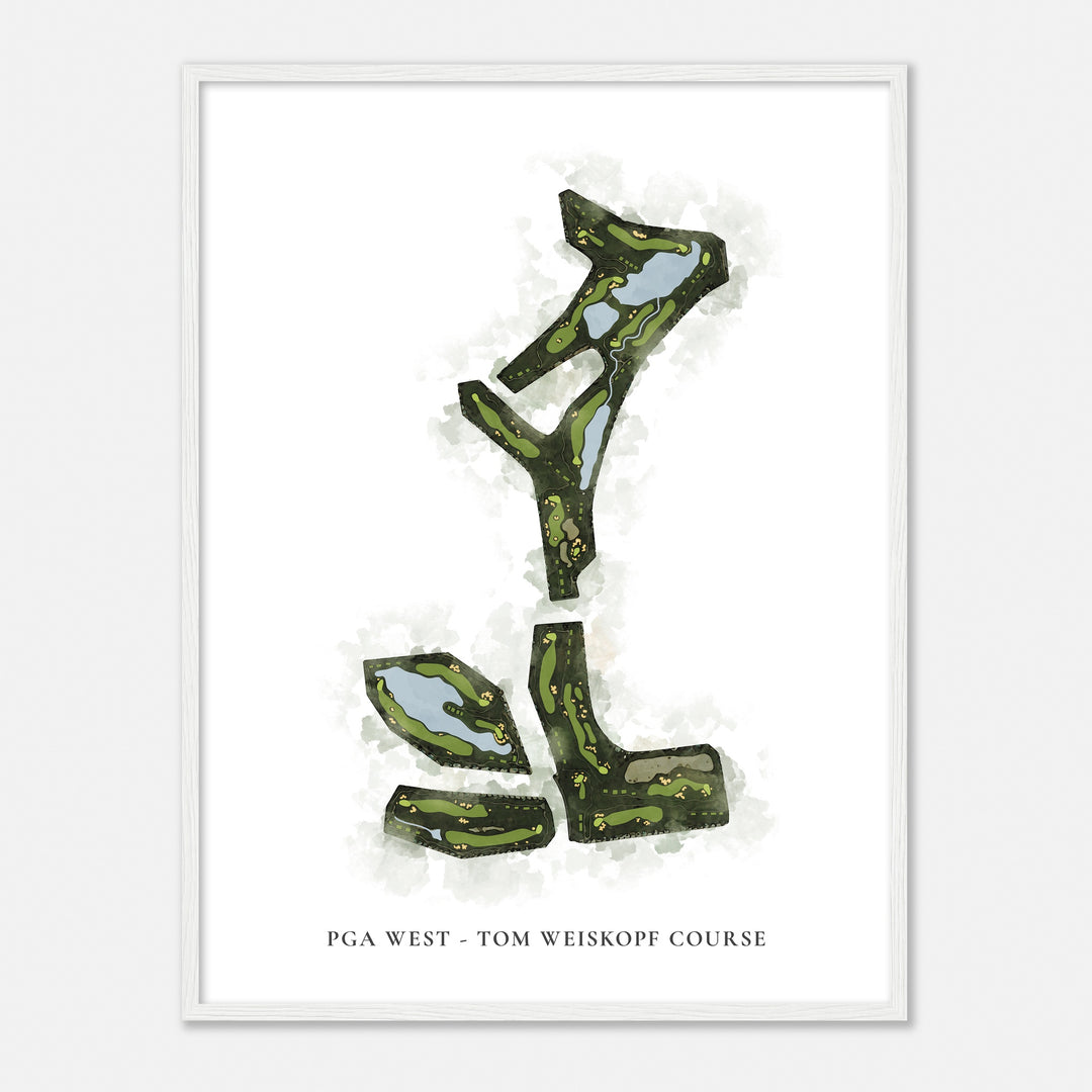 Print of Pga West - Tom Weiskopf Course Classic Map