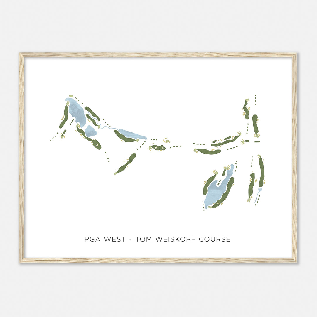 Print of Pga West - Tom Weiskopf Course Modern Map