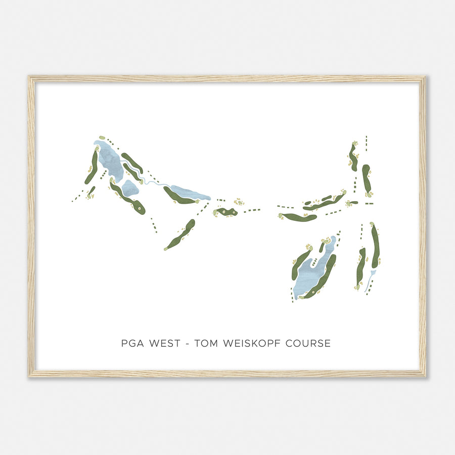 Print of Pga West - Tom Weiskopf Course Modern Map