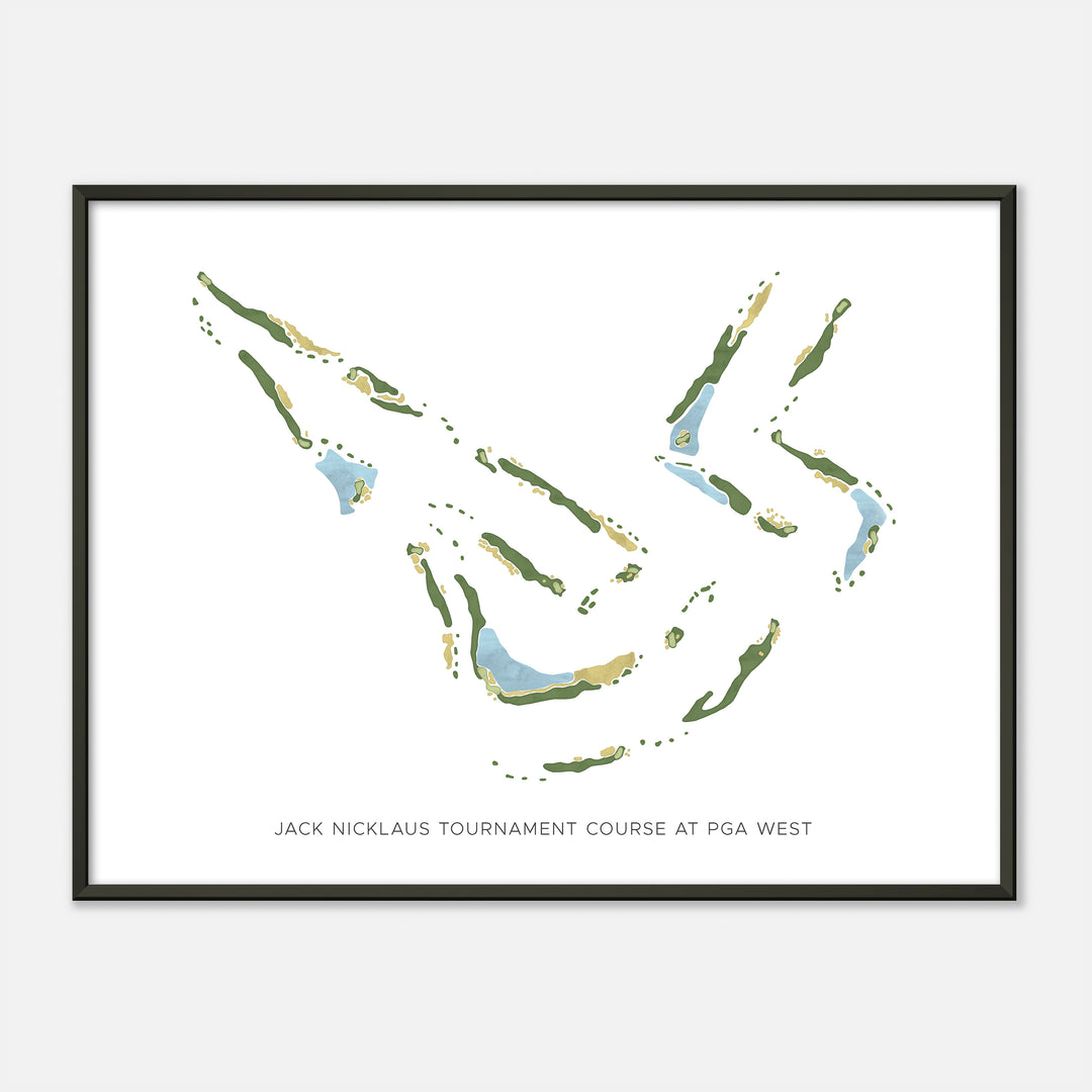 Print of Jack Nicklaus Tournament Course At Pga West Modern Map