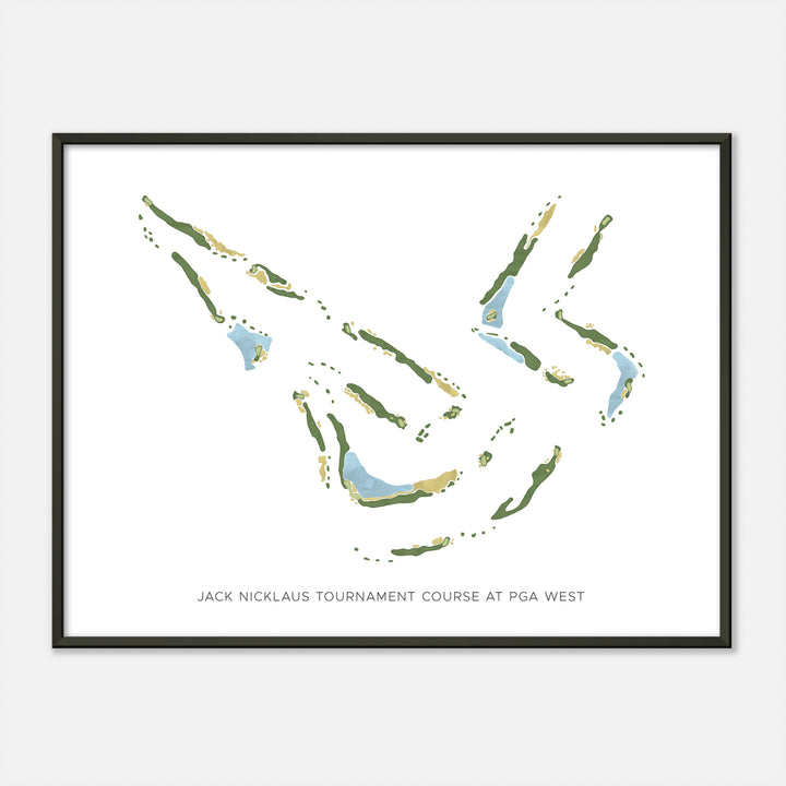 Print of Jack Nicklaus Tournament Course At Pga West Modern Map