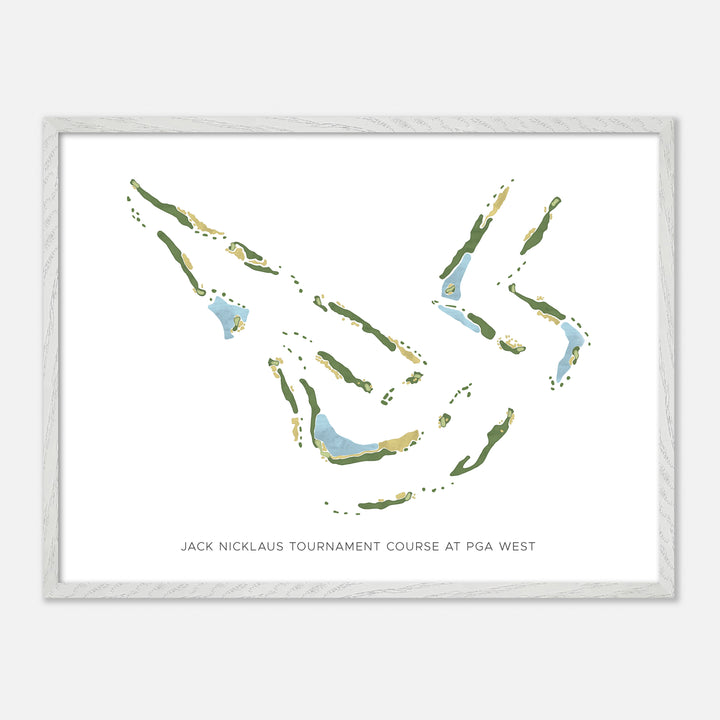 Print of Jack Nicklaus Tournament Course At Pga West Modern Map