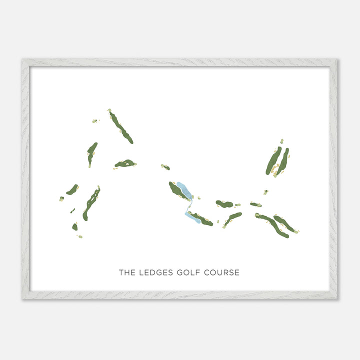 Print of The Ledges Golf Course Modern Map