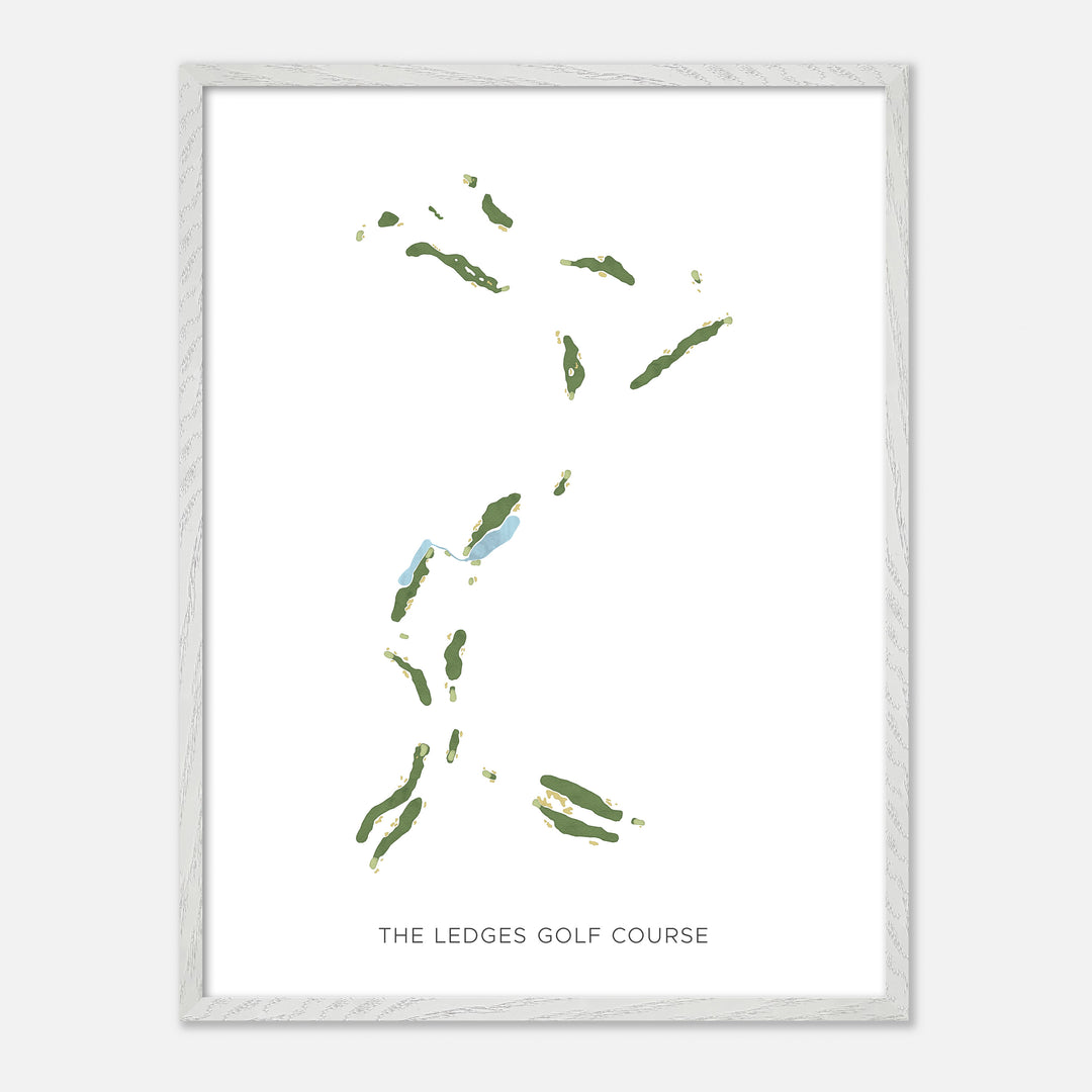 Print of The Ledges Golf Course Modern Map