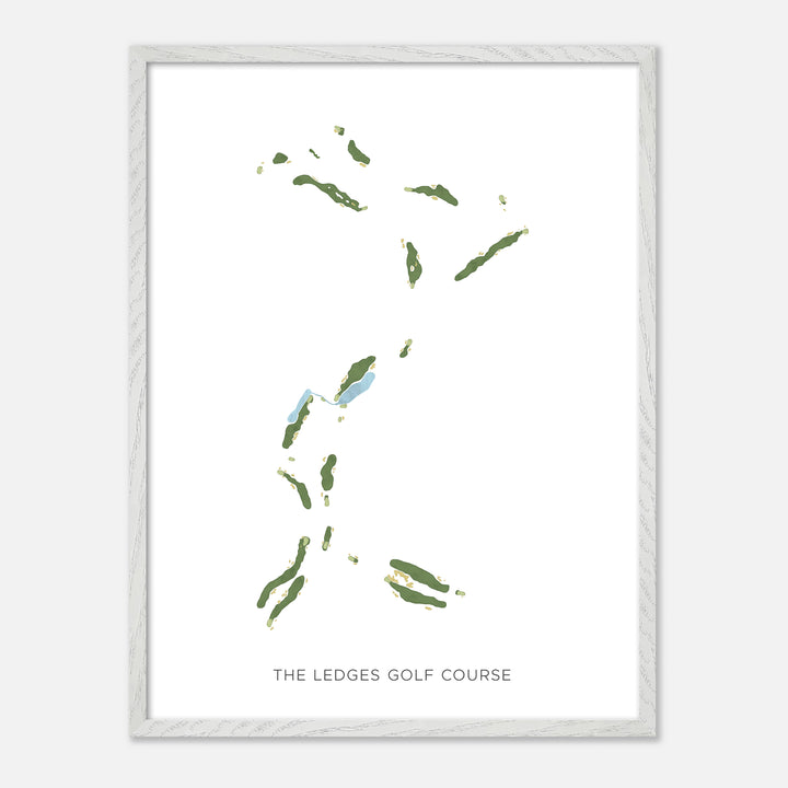 Print of The Ledges Golf Course Modern Map