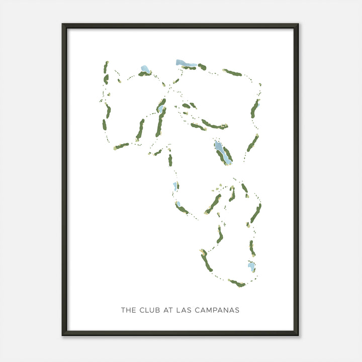 Print of The Club At Las Campanas Modern Map