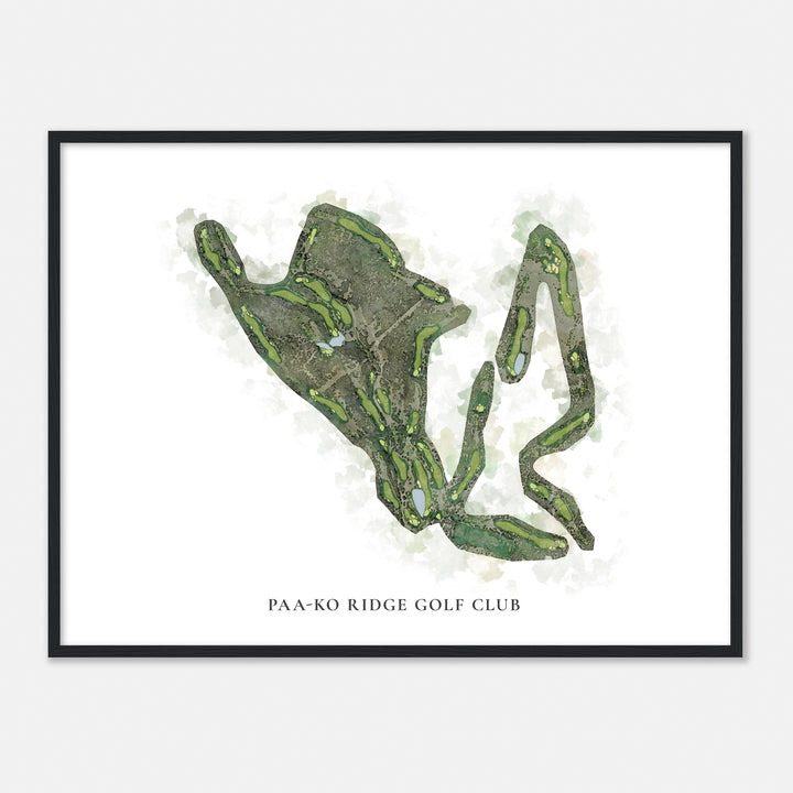 Print of Paa-Ko Ridge Golf Club Classic Map