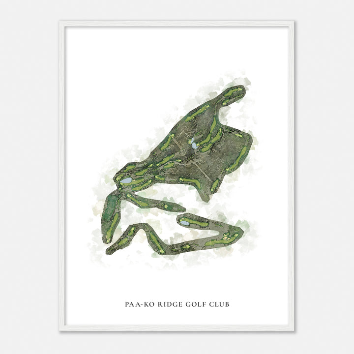 Print of Paa-Ko Ridge Golf Club Classic Map