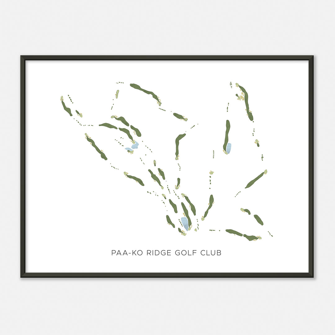 Print of Paa-Ko Ridge Golf Club Modern Map