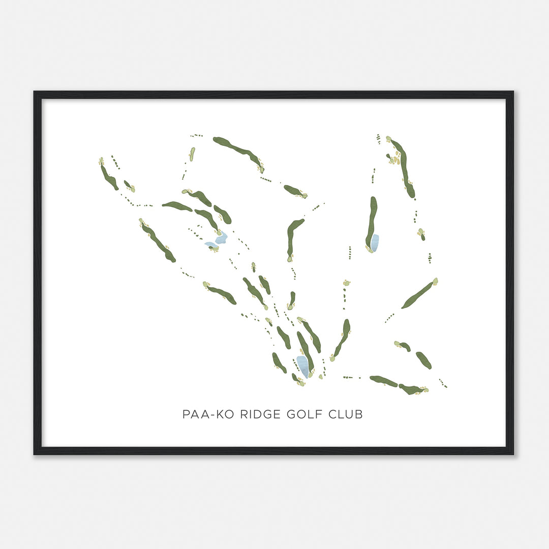 Print of Paa-Ko Ridge Golf Club Modern Map