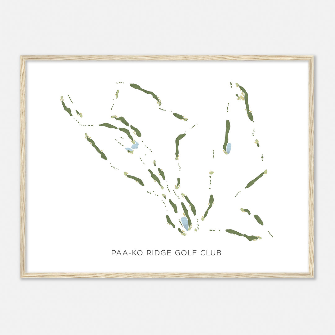 Print of Paa-Ko Ridge Golf Club Modern Map