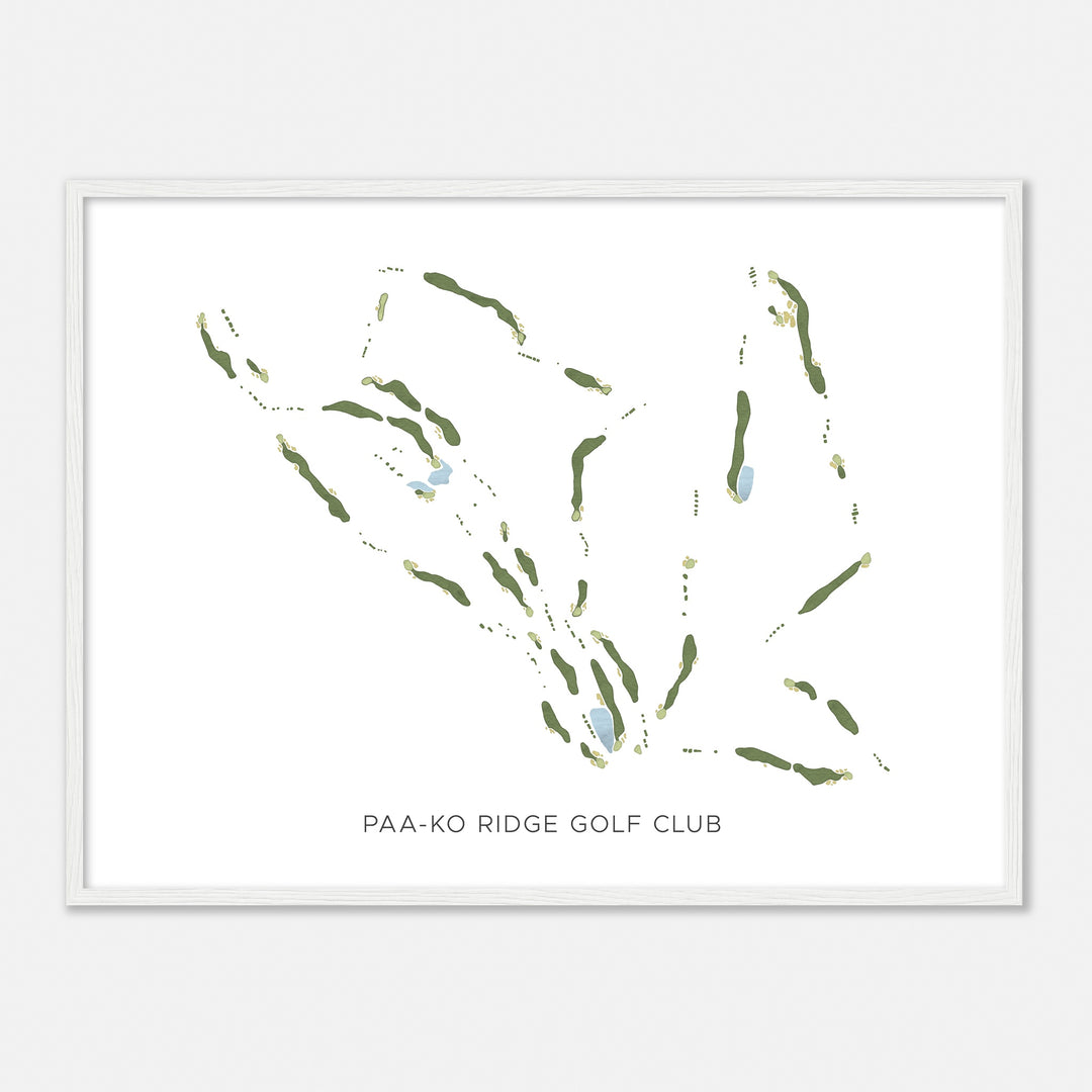 Print of Paa-Ko Ridge Golf Club Modern Map