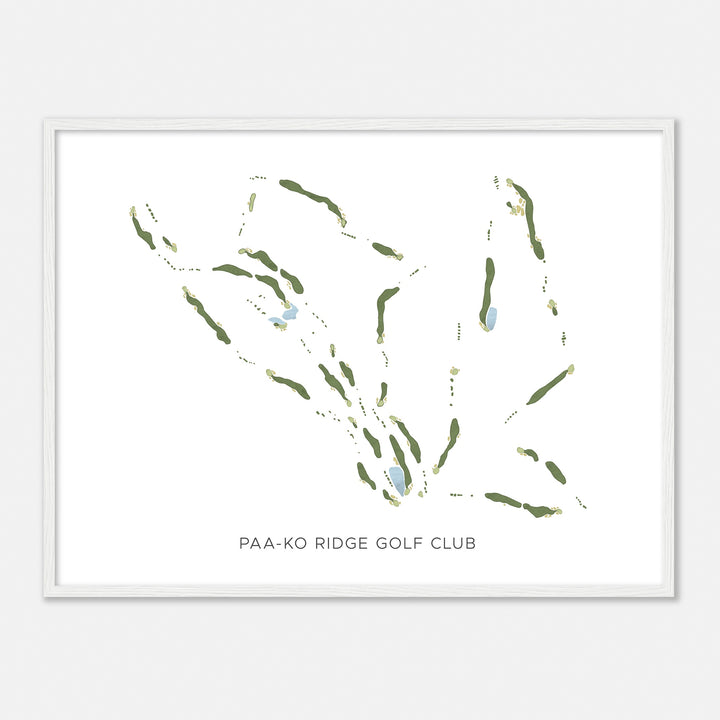 Print of Paa-Ko Ridge Golf Club Modern Map