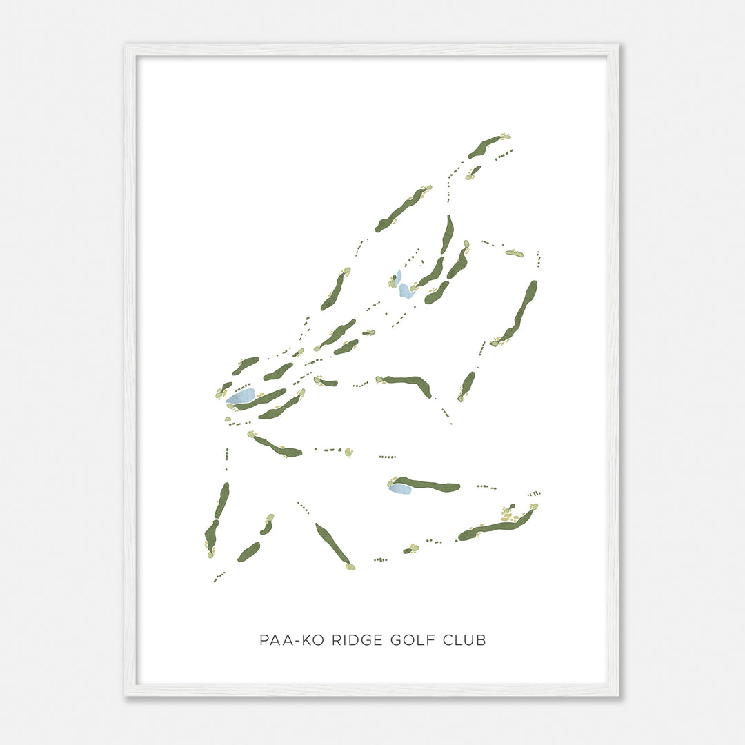 Print of Paa-Ko Ridge Golf Club Modern Map