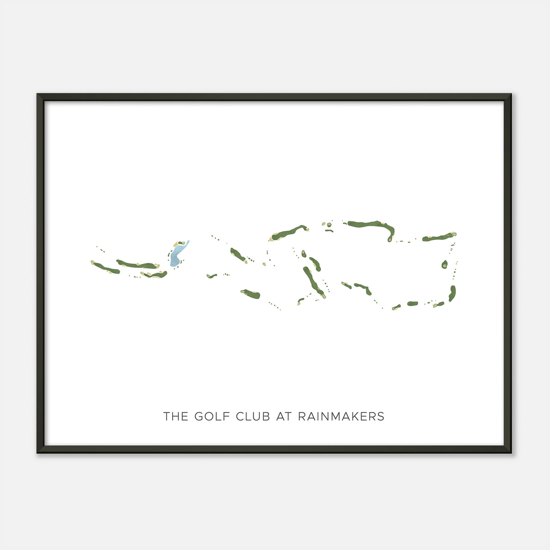 Print of The Golf Club At Rainmakers Modern Map