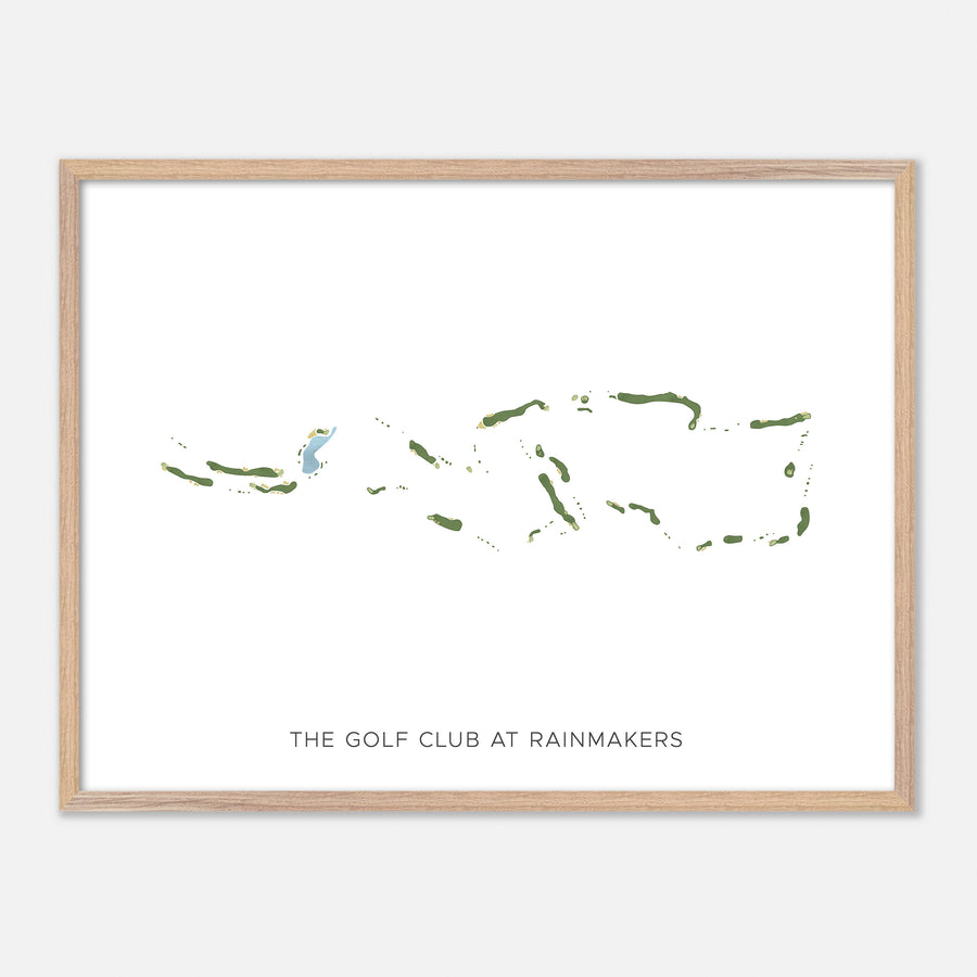 Print of The Golf Club At Rainmakers Modern Map