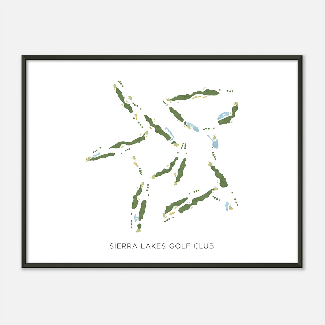 Print of Sierra Lakes Golf Club Modern Map