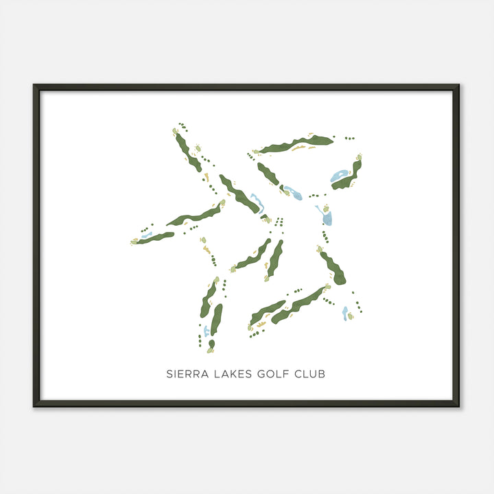 Print of Sierra Lakes Golf Club Modern Map