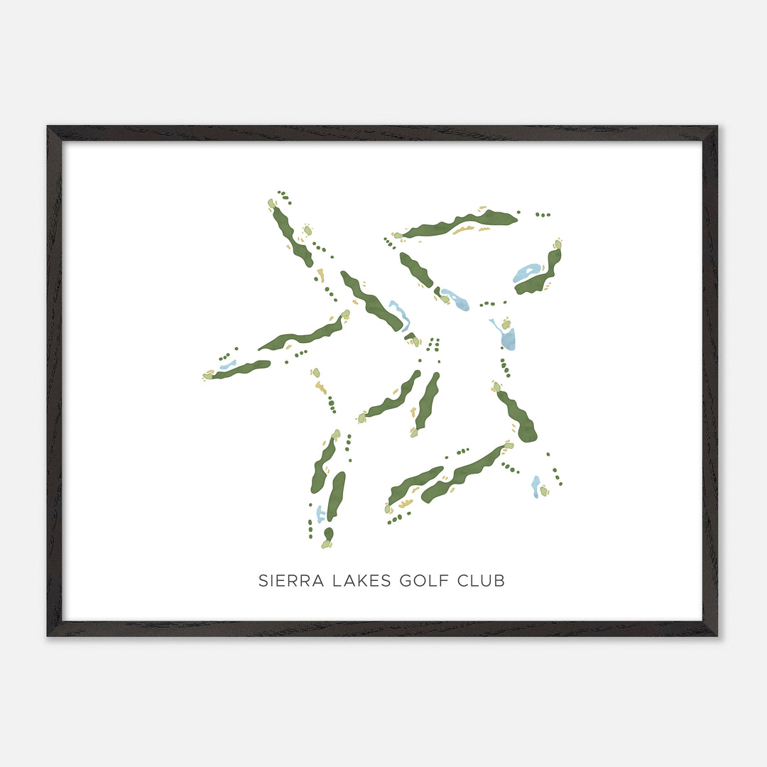 Print of Sierra Lakes Golf Club Modern Map