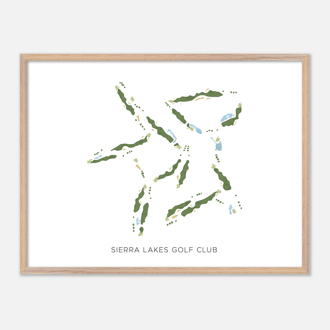 Print of Sierra Lakes Golf Club Modern Map