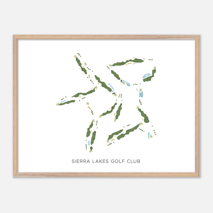 Print of Sierra Lakes Golf Club Modern Map