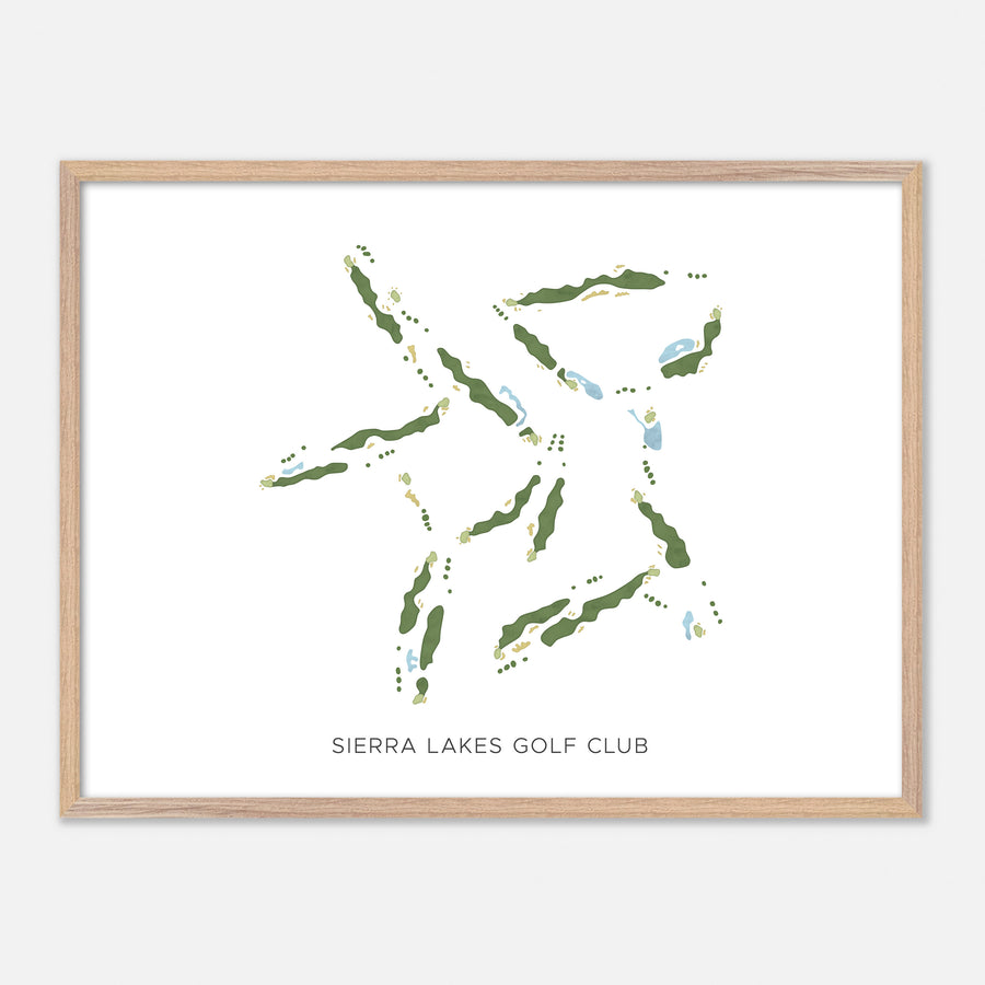 Print of Sierra Lakes Golf Club Modern Map