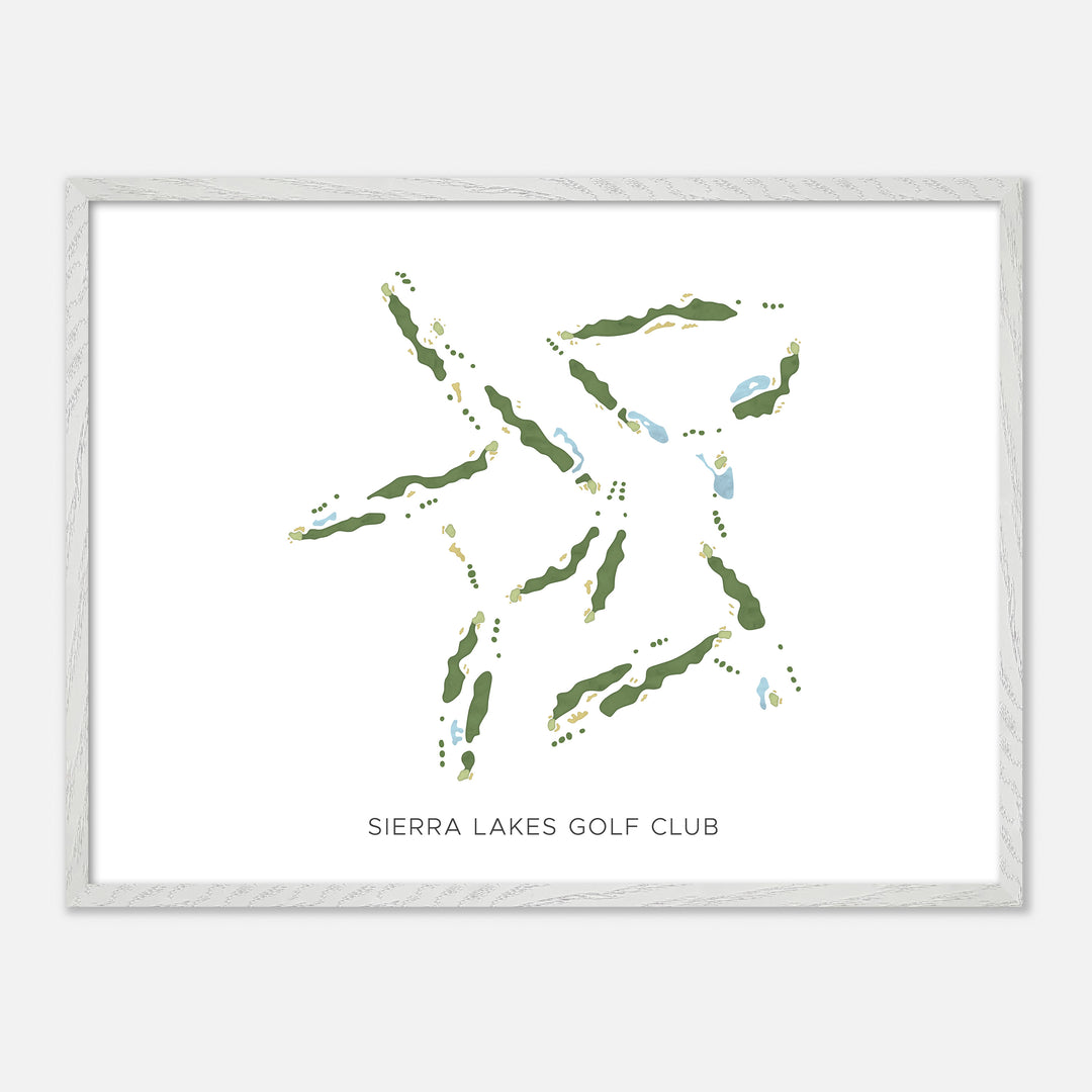 Print of Sierra Lakes Golf Club Modern Map