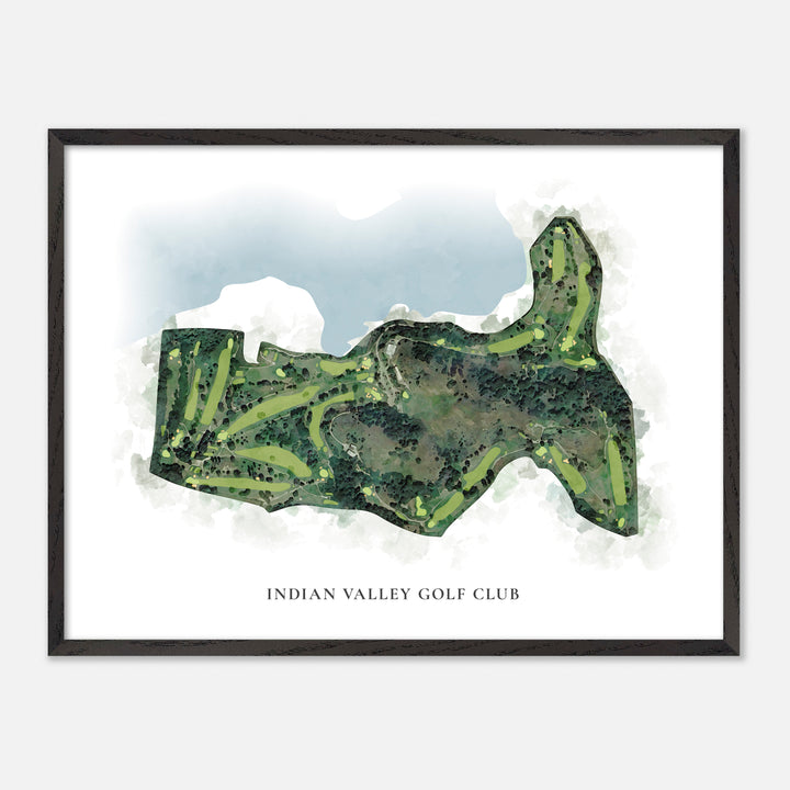 Print of Indian Valley Golf Club Classic Map