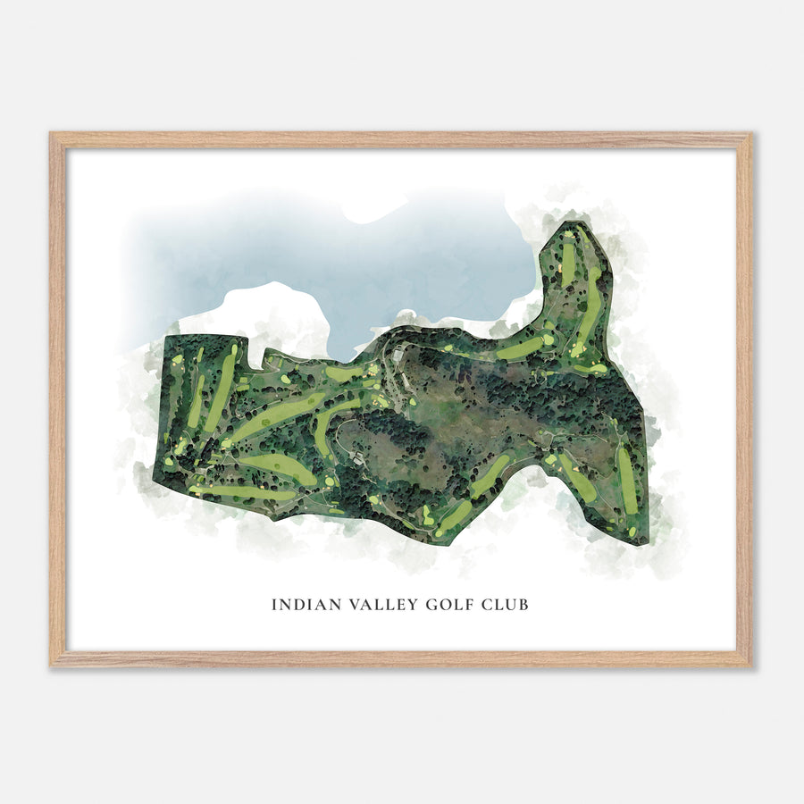 Print of Indian Valley Golf Club Classic Map