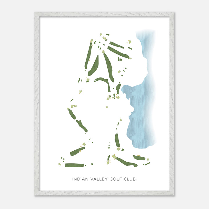 Print of Indian Valley Golf Club Modern Map