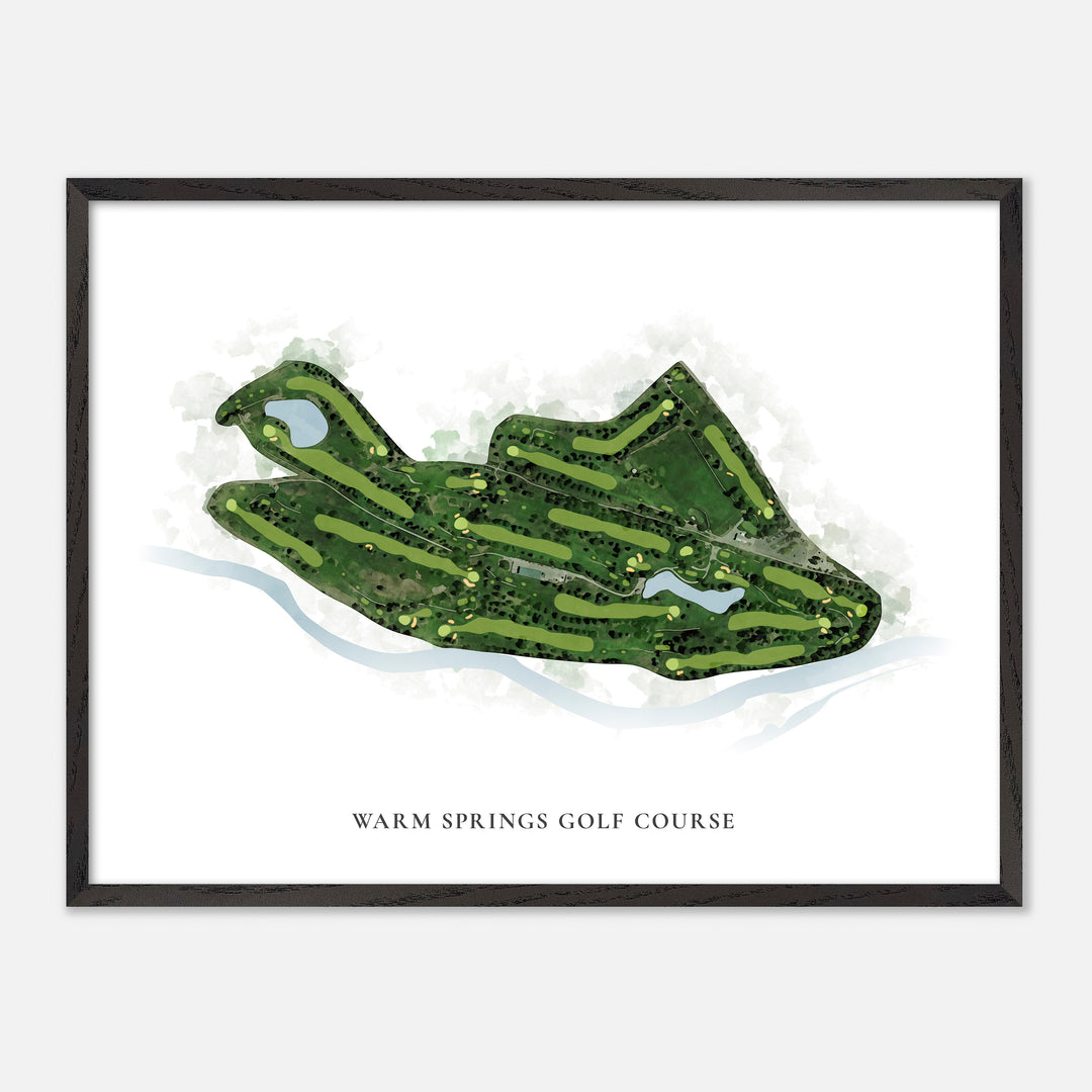 Print of Warm Springs Golf Course Classic Map