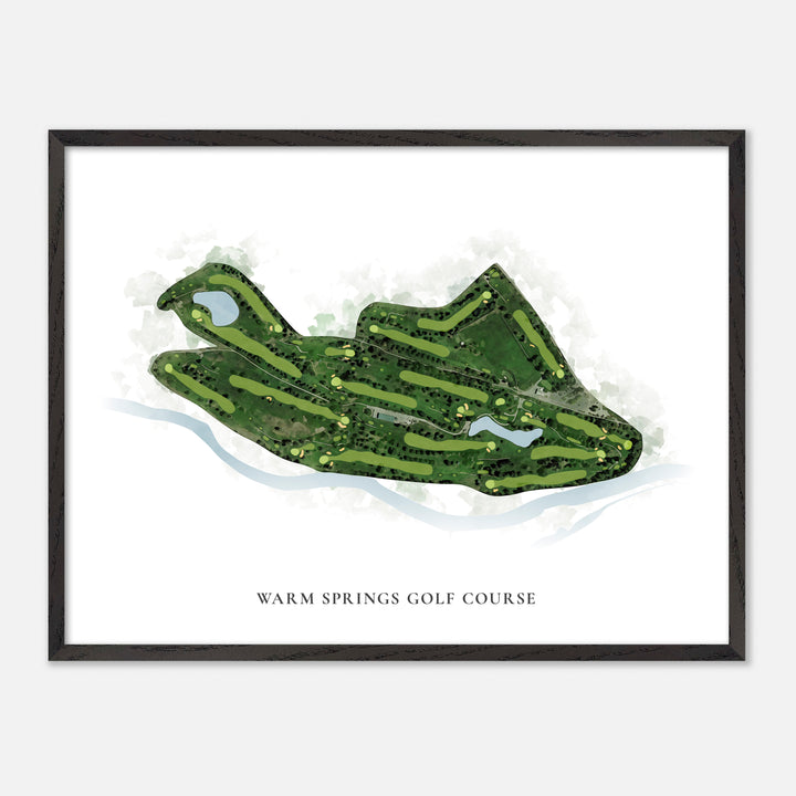 Print of Warm Springs Golf Course Classic Map