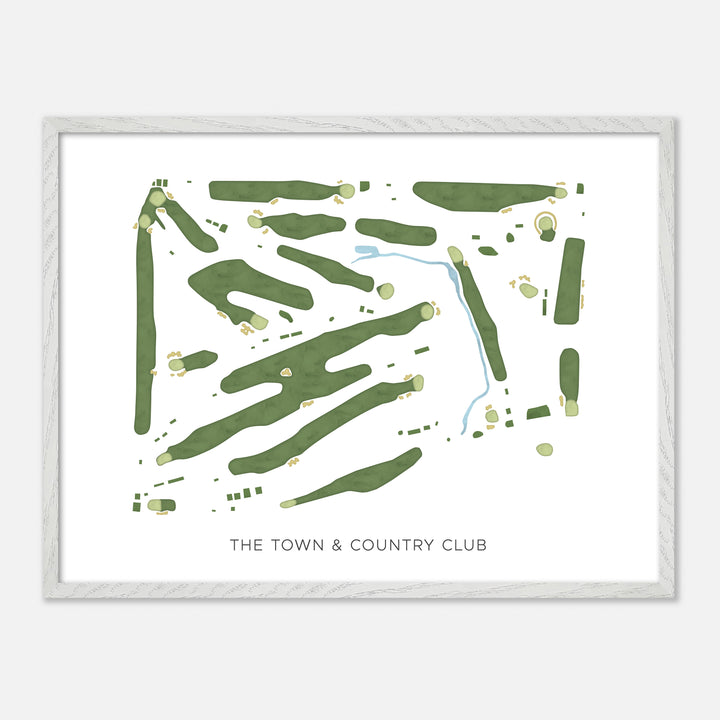 Print of The Town & Country Club Modern Map