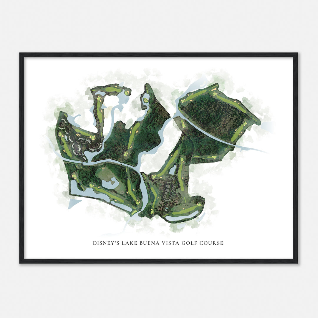 Print of Disney'S Lake Buena Vista Golf Course Classic Map