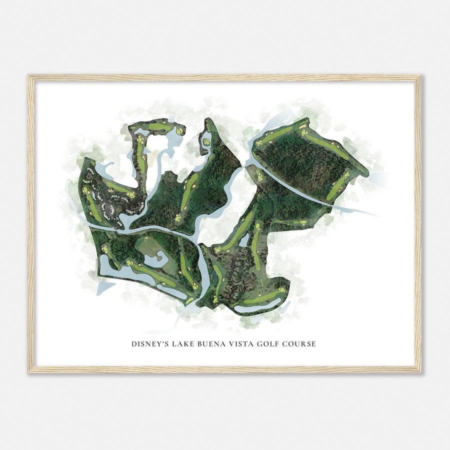 Print of Disney'S Lake Buena Vista Golf Course Classic Map