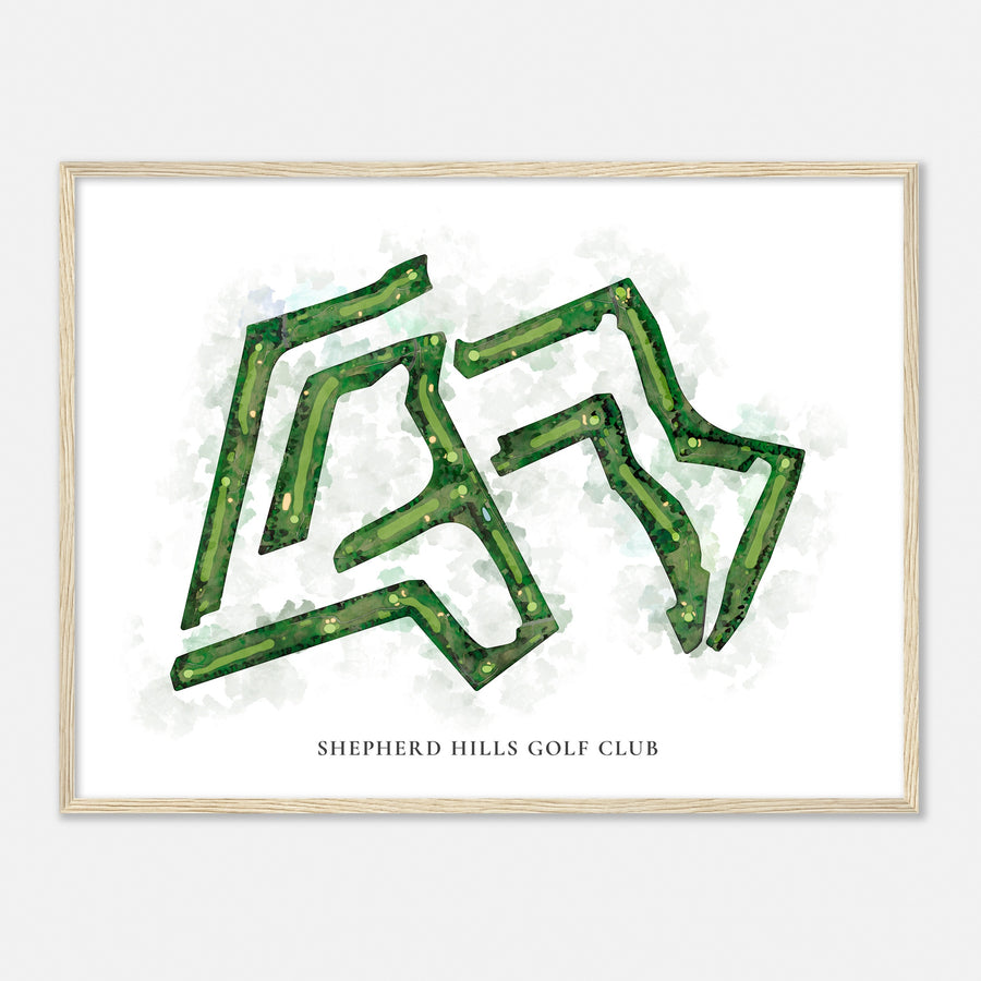 Print of Shepherd Hills Golf Club Classic Map