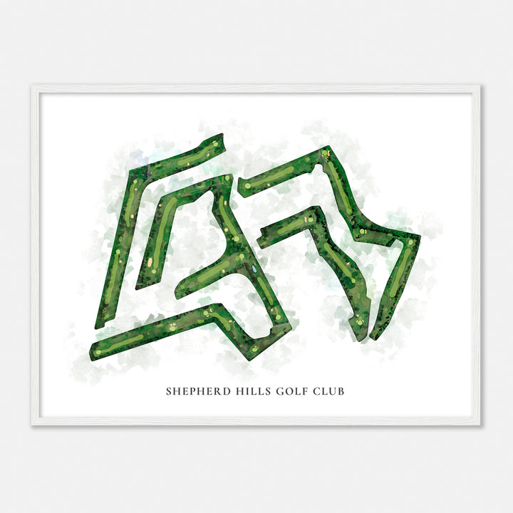 Print of Shepherd Hills Golf Club Classic Map