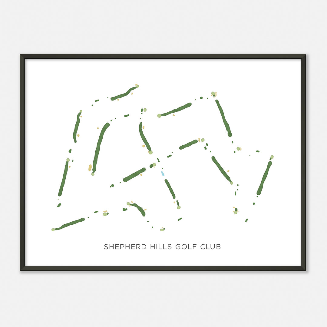 Print of Shepherd Hills Golf Club Modern Map