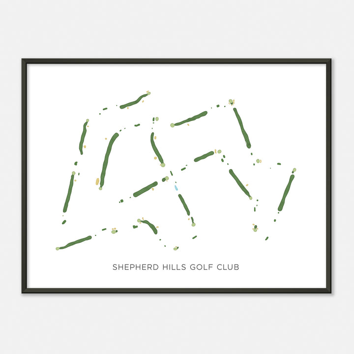 Print of Shepherd Hills Golf Club Modern Map